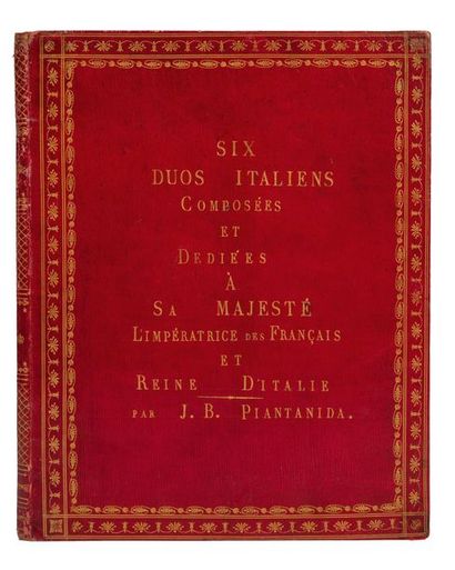 null MANUSCRIT. — PIANTANIDA (L'ABBÉ ISIDORE).
Six Duos, Italiens. Composées et Dédiées...