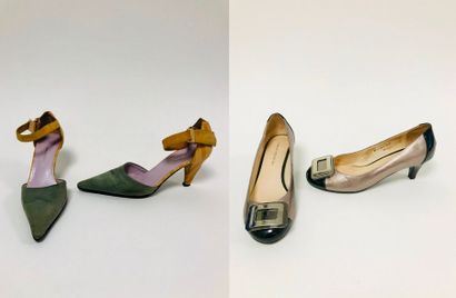 Maud PRIZON Lot de deux paires de chaussures comprenant :

- Une paire d'escarpins...