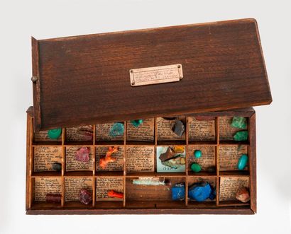 null Collection de gemmes et de minéraux du monde, collectés entre 1890 et 1910.

Conservée...