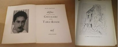 COCTEAU, Jean 
Dessins en marge du texte des Chevaliers de la Table Ronde.
Paris,...