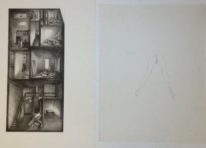 REGAZZONI (XXème siècle) 

Femme nue, 1980.

Crayon sur papier.

43 x 32,5 cm.

Signé...