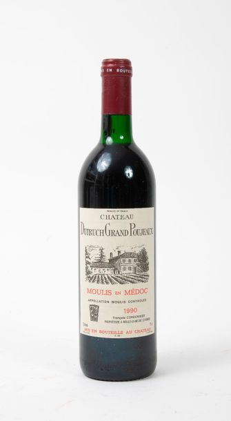 null Château Dutruch Grand Poujeaux

6 bouteilles, 1990.

Caisse bois. Bon nivea...