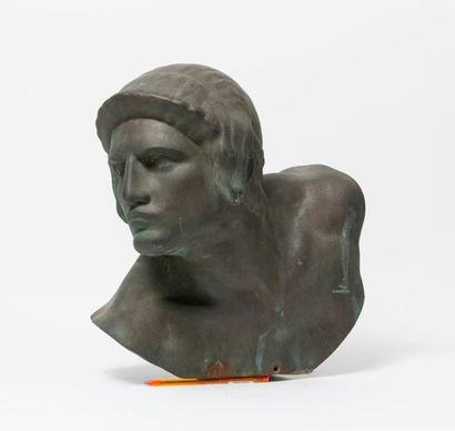 Constant ROUX (1865-1942), d'après 

La Colère d'Achille. 

Épreuve en bronze à patine...
