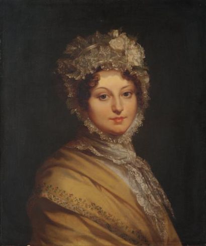 GERARD François, baron (Entourage de) 1770 - 1837 Portrait de la duchesse de M......