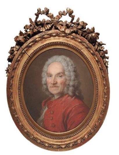 TOCQUE Louis (D'après) Paris 1696 - 1772 Portrait du sculpteur Jean-Louis Lemoyne...