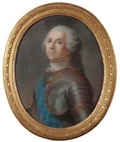 ECOLE FRANCAISE (Dans le Goût du XVIIIe siècle) Portrait du duc de Richelieu (1696...
