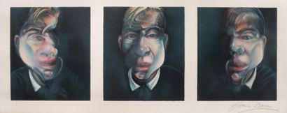 FRANCIS BACON (1909 - 1992) 
Trois études pour un autoportrait, 1981
Lithographie...