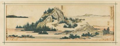 JAPON - Epoque EDO (1603 - 1868) 
Katsushika Hokusai School
Ten preparatory drawings,...