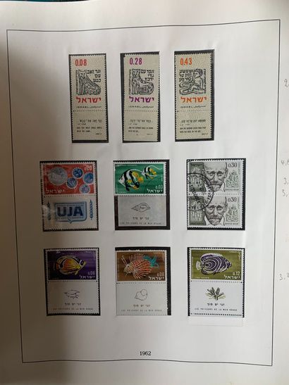 null Ensemble d'albums de timbres français et étranger, oblitérés et neufs.