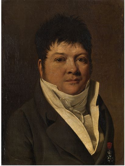 BOILLY Louis-Léopold La Bassée 1761-Paris 1845 Portrait de Arnaud Laporte.
Chemise,...