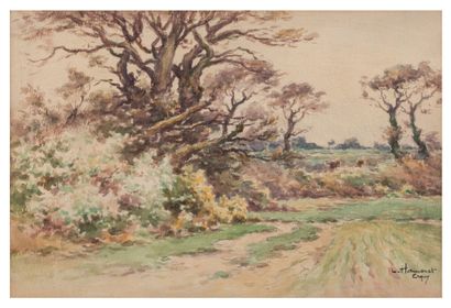 Léon HAMONET (1877 - 1954) Erquy
Watercolour signed and located towards the bottom...