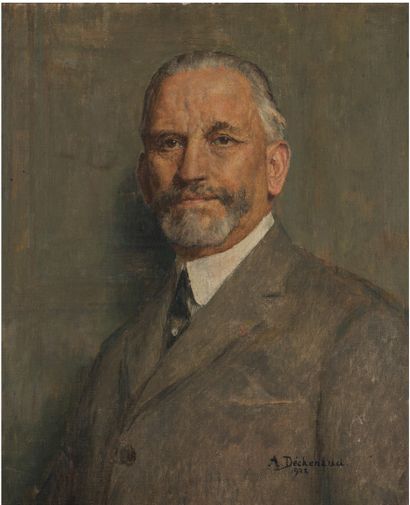 Adolphe Dechenaud (1868-1929) Portrait d'homme, 1922
Huile sur toile signée et datée...