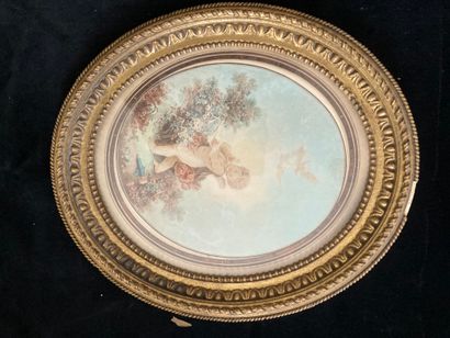 GILLES DEMARTEAU (1722-1776) Bergère assise, n°180
Femme de profil vers la droite,...