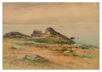 Léon HAMONET (1877 - 1953) Erquy, Le Four à Boulets
Watercolour, signed and located...