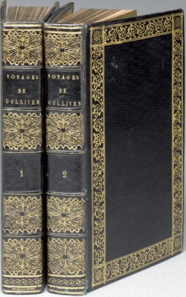 SWIFT (JONATHAN) Voyages de Gulliver Paris, Imprimerie Didot l'Aîné, 1797 Deux tomes...