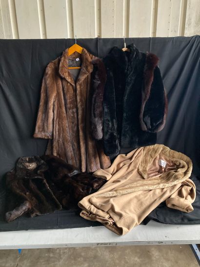 Four fur coats.