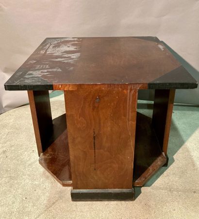 null Square inlaid coffee table H. 58 cm L.66 cm P. 66 cm