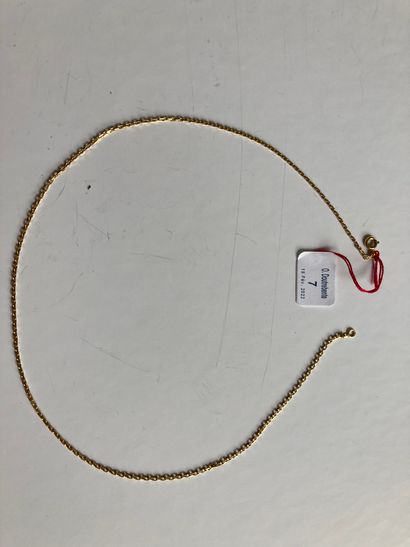 Articulated necklace in yellow gold 750 thousandths,...