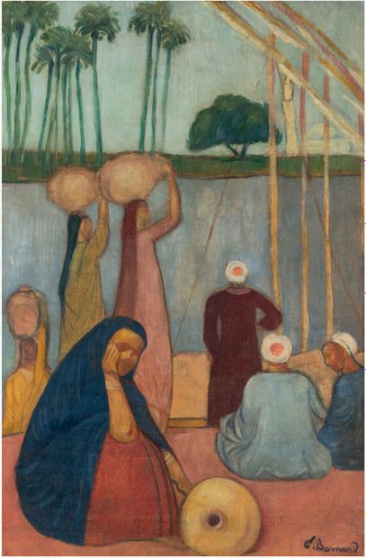 Ecole Moderne 
On the Nile. Oil on canvas, signed E. Bernard on the lower right.



60...