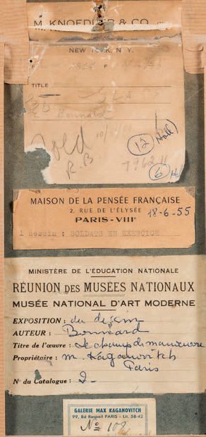 Pierre BONNARD (1867 - 1947) La revue militaire.
Dessin à l'encre.
19 x 29,5 cm.
(Restaurations).
Provenance...