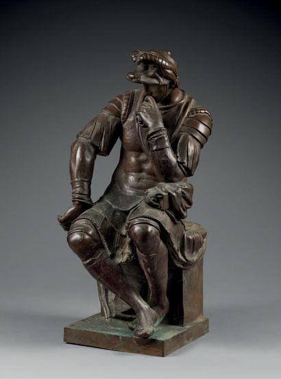 Patinated bronze figure representing Lorenzo...