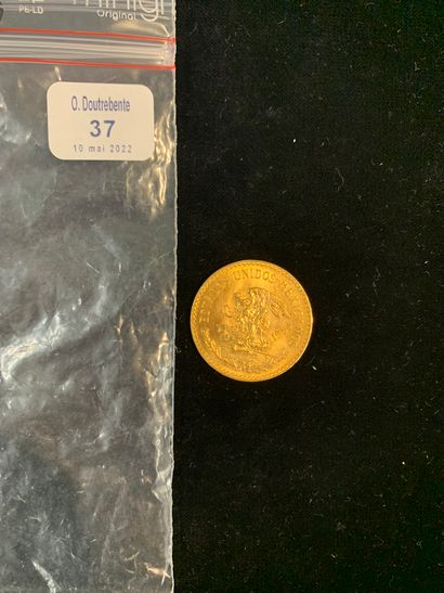 null Pièce d'or de vingt pesos 1959.

(usures). 

Poids: 16.70 gr.