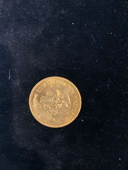null Pièce d'or de vingt pesos 1959.

(usures). 

Poids: 16.70 gr.