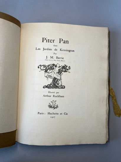 BARRIE James Matthew, RACKHAM Arthur (ill.) Piter Pan dans les jardins de Kensington.
Paris,...