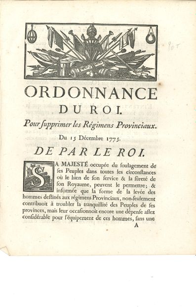 LOUIS XVI. 22 imprimés, 1775-184 ; in-4,...