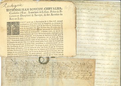 null AGRICULTURE. 45 documents, including 16 printed ones, 1528-1861; various sizes...