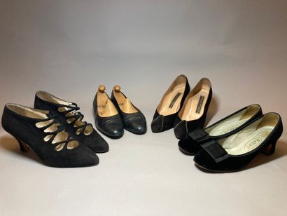 null Eight pairs of shoes including CHANEL, Maud FRIZON, Bruno MAGLI, 
Leather, python,...