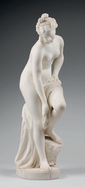 null Figure of a bather after Christophe Gabriel
Allegrain (1710-1795).
Late 19th...