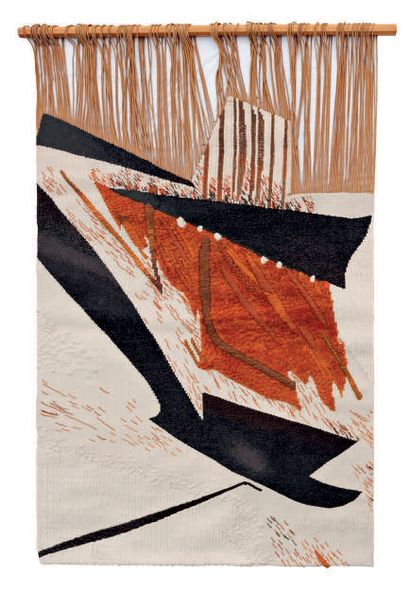 Huguette ARTHUR BERTRAND (1922-2005) Messina.
Tapestry woven by the workshop Camille
Legoueix...