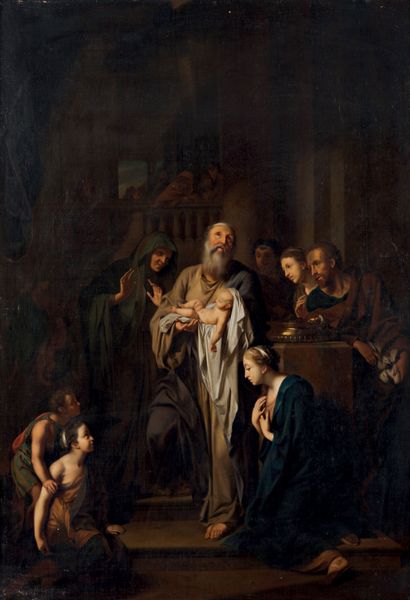 WERFF Adriaen van der (Attribué à) Kralingen 1659 - Rotterdam 1722 1 - Saint Simeon...