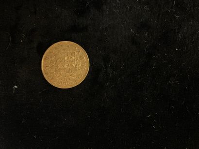 null Une pièce d’or de 10 dollars Canada (1912)
Poids : 16,6 gr.
(Usures)