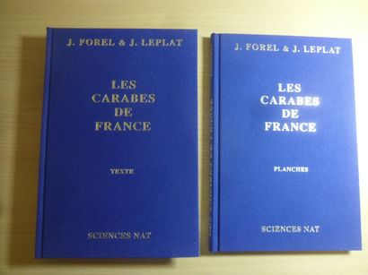 null Un lot de 2 ouvrages sous reliure :
Les carabes de France, J. FOREL et J. LEPLAT,...