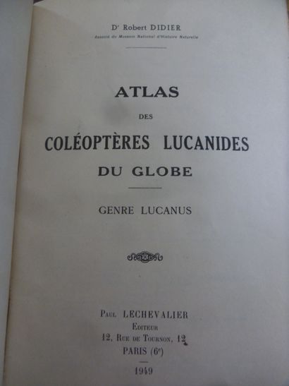 null Etudes et atlas sur les coléoptères lucanidés du globe
Dr Robert Didier, 260...
