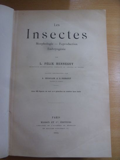 null Les insectes

L. Félix Henneguy, 804 pages, 1904