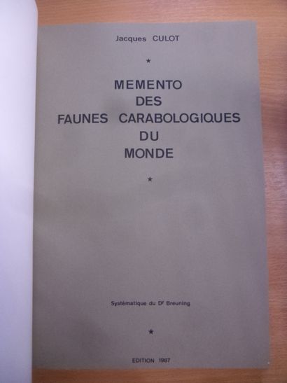 null Un lot de 3 ouvrages :
-	Coleopterorum catalogus, Lucanidae, Bernard Benesch,...