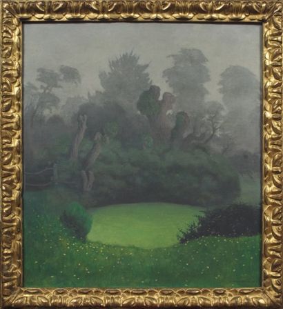 Félix VALLOTTON (1865-1925) Le brouillard, eff et de mare, 1910 Huile sur toile signée...
