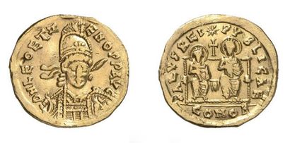 null LEON II & ZENON. Solidus. Constantinople, ca. 474. 4.176g, 6h. RIC 803. Très...