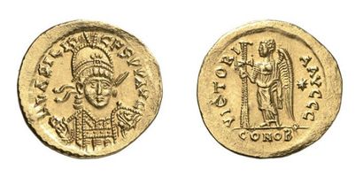 null BASILISCUS. Solidus. Constantinople, 475-476. 4.498g, 6h. RIC 1003. Superbe...