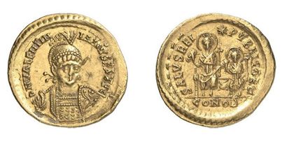 null VALENTINIEN III. Solidus. Constantinople, 425-429. 4.446g, 6h. RIC 242. Presque...