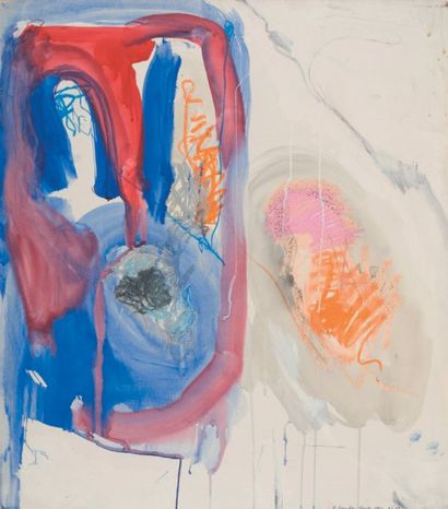 Ruth Francken SANS TITRE, N°22, 1962. SÉRIE :VENISE. Peinture sur papier marouflé...