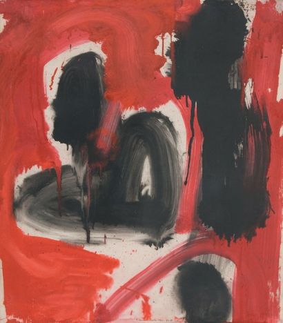 Ruth Francken SANS TITRE, N°28, 1962. SÉRIE :VENISE. Peinture sur papier marouflé...
