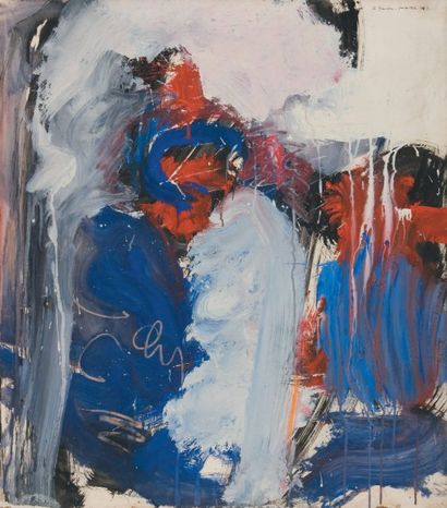 Ruth Francken SANS TITRE, 1962. SÉRIE :VENISE. Peinture sur papier marouflé sur toile,...