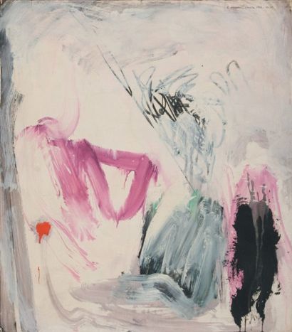 Ruth Francken SANS TITRE, N°25, 1962." "SÉRIE :VENISE." "Peinture sur papier marouflé...