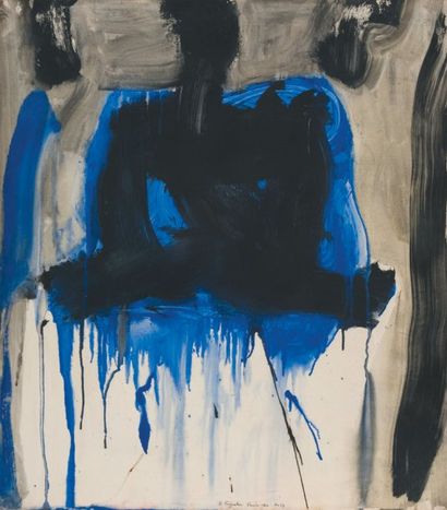 Ruth Francken SANS TITRE, N°27, 1962." "SÉRIE :VENISE." "Peinture sur papier marouflé...