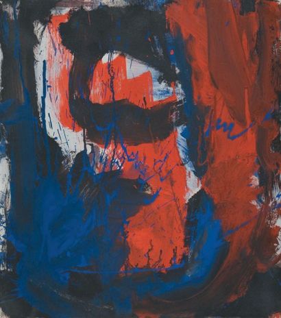 Ruth Francken SANS TITRE, N°33, 1962." "SÉRIE :VENISE." "Peinture sur papier marouflé...