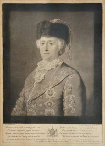 JAMES WALKER 1748 - 1808 Portrait de Catherine II Impératrice de Russie D'après une...